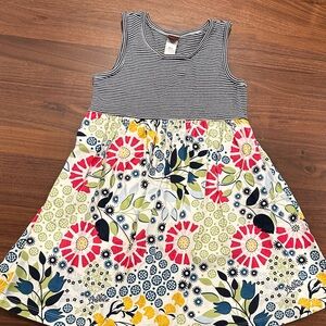 Tea Collection Striped Floral Kids Dress